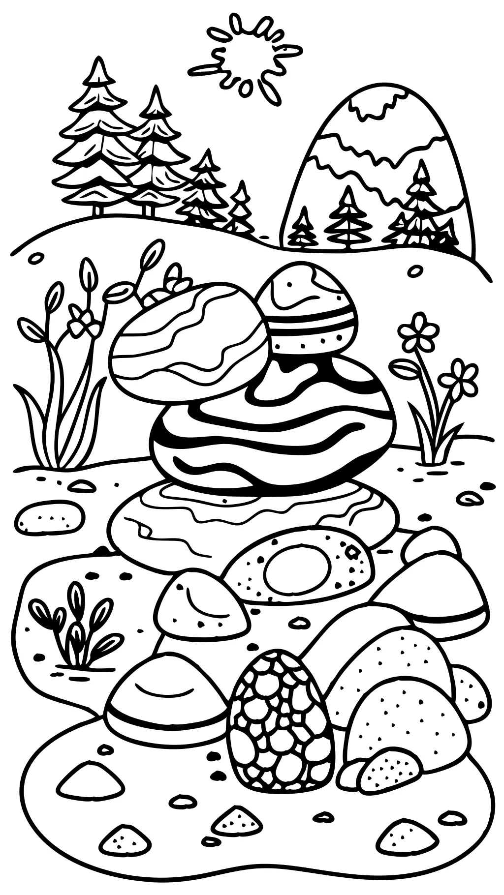 rock coloring page